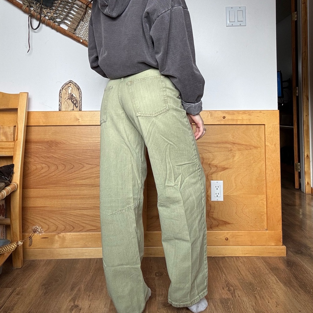 Urban Outfitters Green Barrel Leg Pants